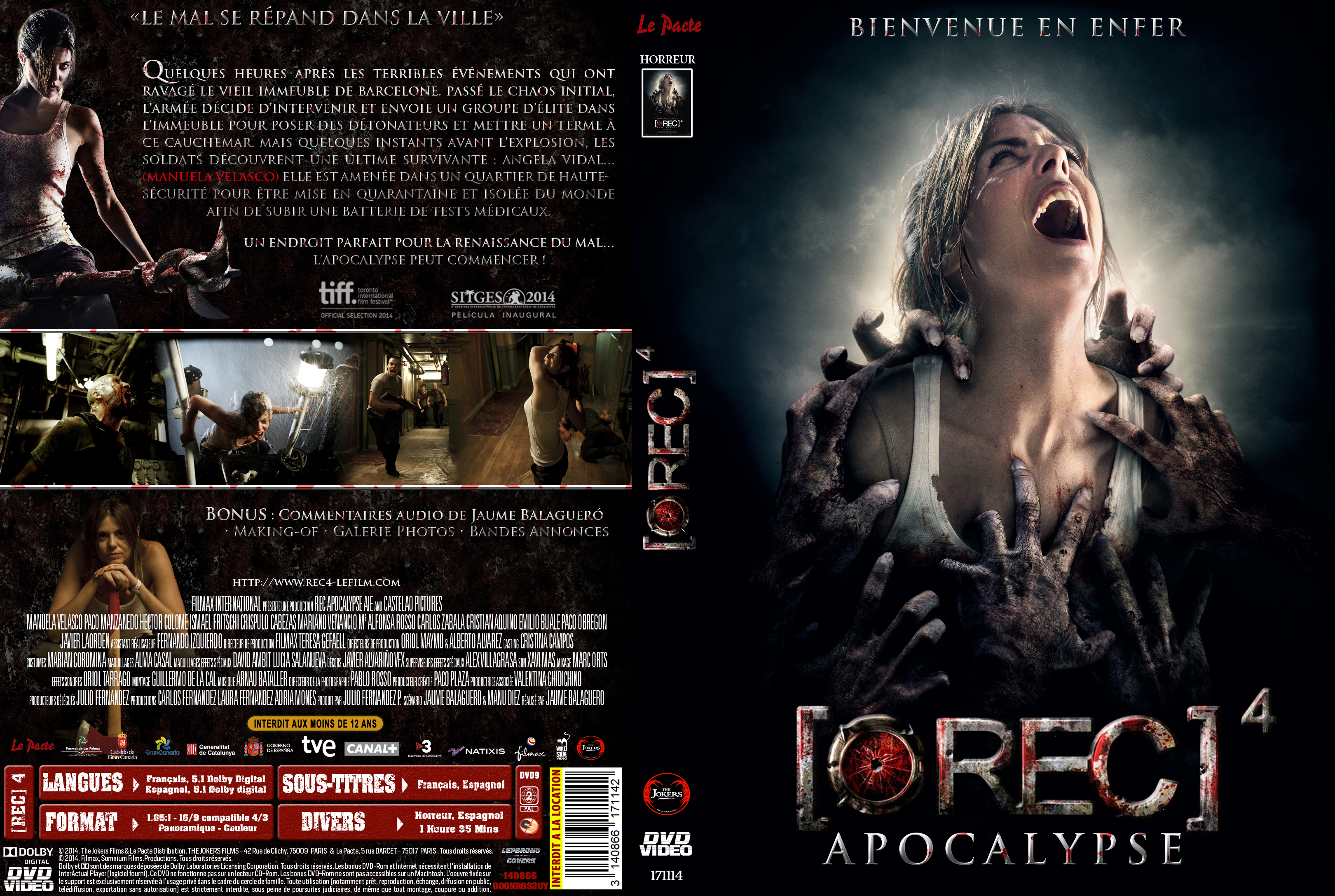 Jaquette DVD [REC] 4 Apocalypse custom